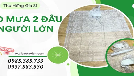 Xưởng sản xuất áo mưa 2 đầu siêu rộng giá rẻ