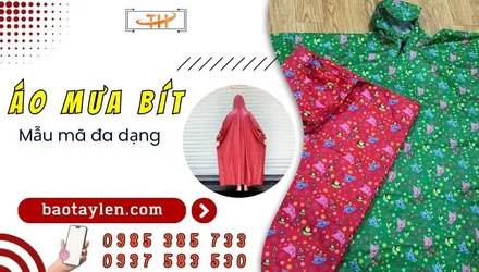 Bán sỉ áo mưa bít vải dù cao cấp giá xưởng