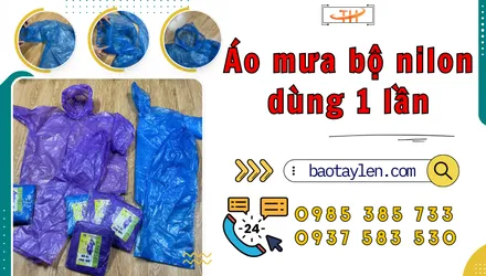 Áo mưa bộ nilon dùng 1 lần bán sỉ giá tốt
