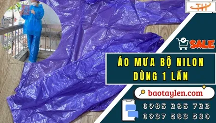 Mua sỉ áo mưa bộ nilon dùng 1 lần rẻ tại xưởng