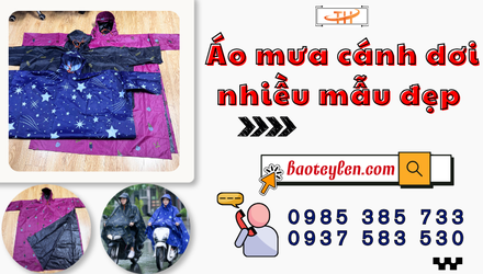 Kho phân phối áo mưa cánh dơi nhiều mẫu đẹp chiết khấu cao