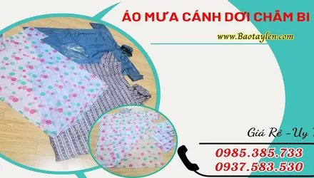Điểm mua áo mưa chấm bi cánh dơi giá gốc