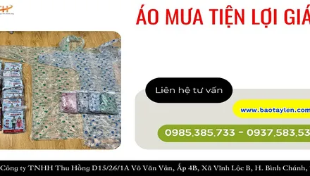 Cơ sở uy tín chuyên bỏ sỉ áo mưa tiện lợi giá rẻ HCM