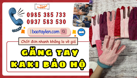 Kho sỉ găng tay kaki bảo hộ giá tốt tại TPHCM