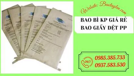 Địa chỉ cung cấp bao giấy xi măng, bao KP giá sỉ siêu rẻ