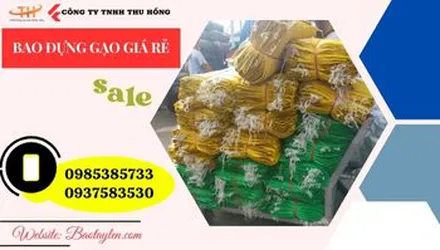 Bán bao đựng gạo 5kg,10kg,15kg,20kg, 25kg giá rẻ toàn quốc