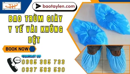 Sỉ bao trùm giày y tế vải không dệt