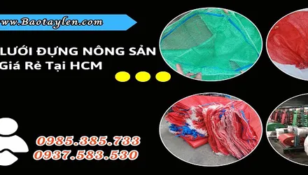 Bao lưới đựng nông sản xanh đỏ giá sỉ rẻ HCM