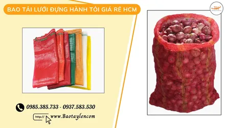 Bán buôn bao tải lưới đựng hành tỏi giá rẻ HCM
