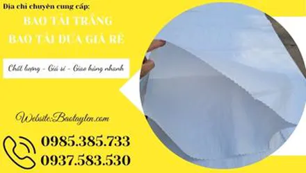 Nhà cung cấp bao tải trắng giá sỉ rẻ tại TPHCM