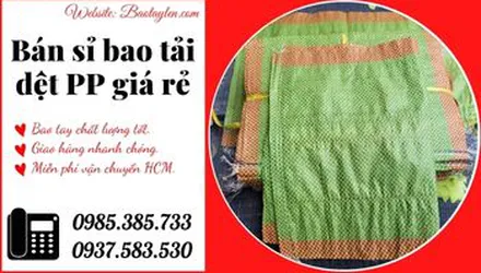Bao tải dệt màu xanh giá sỉ siêu rẻ tại xưởng sản xuất