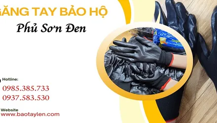Nơi mua sỉ giá rẻ găng tay phủ sơn đen tại TPHCM