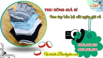 Chuyên sỉ giá rẻ bao tay bảo hộ cắt ngón vải mỏng