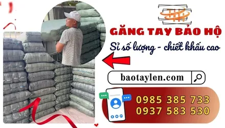 Giao sỉ số lượng găng tay len muối tiêu giá tốt tại xưởng Thu Hồng