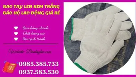 Nhà cung cấp sỉ găng tay len kem giá rẻ nhất
