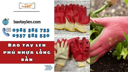 Sỉ bao tay len phủ nhựa lòng bàn toàn quốc