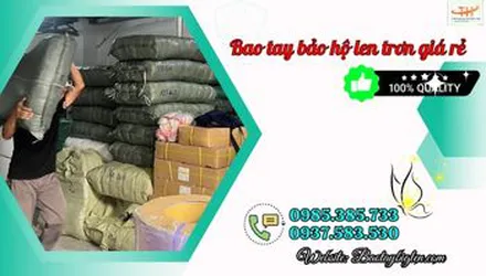Nguồn cung cấp sỉ bao tay len trơn giá rẻ đi đơn toàn quốc