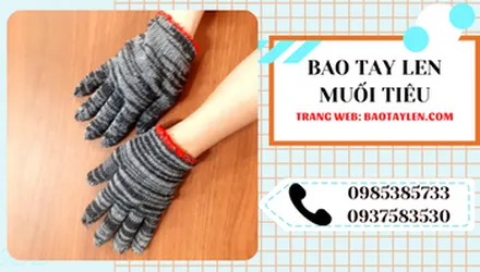 Bỏ sỉ bao tay len muối tiêu giá rẻ ưu đãi