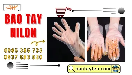 Bao tay nilon mỏng dùng một lần hàng sẵn số lượng