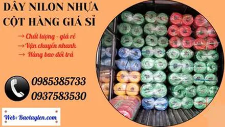 Công ty sản xuất dây nhựa (nilon) cột hàng giá sỉ