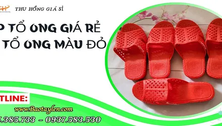 Điểm bán dép tổ ong màu đỏ giá rẻ nam nữ đủ size