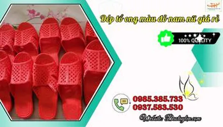 Mua dép tổ ong giá sỉ màu đỏ rẻ nhất tại TpHCM