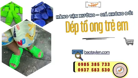 Kho dép tổ ong trẻ em sẵn hàng chuẩn sỉ rẻ