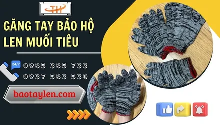 Xưởng sỉ găng tay len muối tiêu tại TP.HCM