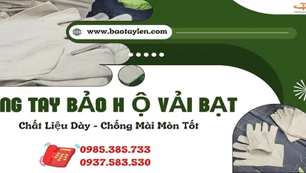 Bán găng tay bảo hộ vải bạt tại xưởng giá rẻ