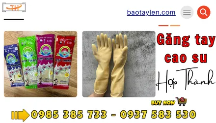 Tổng kho găng tay cao su Hợp Thành chuyên sỉ tận nơi