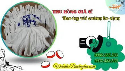 Báo giá sỉ bao tay bảo hộ thun bo vải cotton