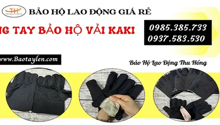 Mua găng tay bảo hộ vải kaki giá rẻ HCM