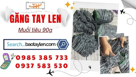 Xưởng sỉ găng tay len muối tiêu 90g rẻ