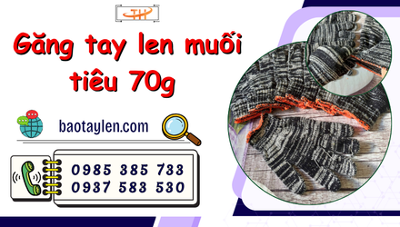 Phân phối găng tay len muối tiêu 70g giá sỉ miền Nam
