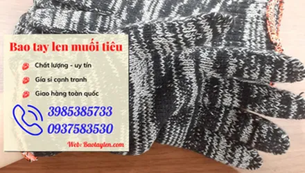Địa chỉ bán găng tay len muối tiêu giá rẻ