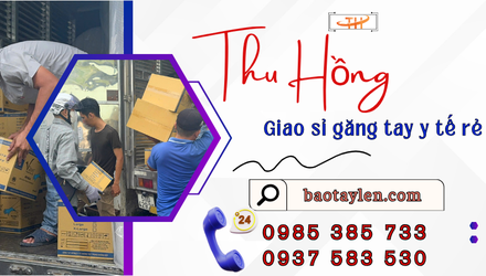 Thu Hồng xuất kho găng tay nitrile số lượng lớn giao nhanh trong ngày