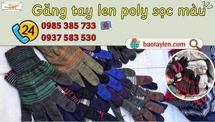Găng tay len poly sọc màu có gì đặc biệt?