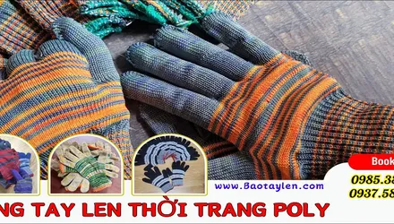 Găng tay thời trang len poly giá sỉ tại xưởng