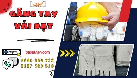 Sỉ số lượng rẻ găng tay vải bạt lao động