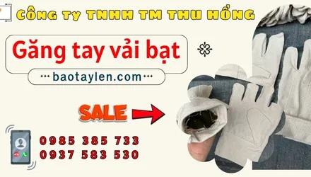 Găng tay vải bạt dày dặn giá rẻ HCM
