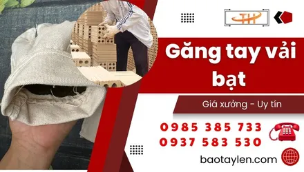 Cung cấp găng tay vải bạt số lượng lớn tận xưởng