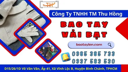 Sỉ bao tay vải bạt dày chịu nhiệt