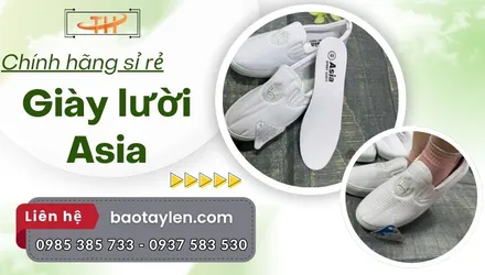 Nhập sỉ giày lười Asia màu trắng giá tận xưởng