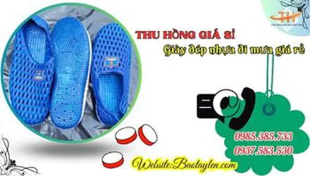 Giày dép nhựa đi mưa giá rẻ tại TPHCM
