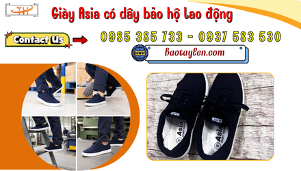 Kho sỉ giày Asia có dây bảo hộ lao động TPHCM