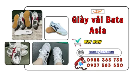Kho giày vải Bata Asia hàng sẵn kho sỉ rẻ