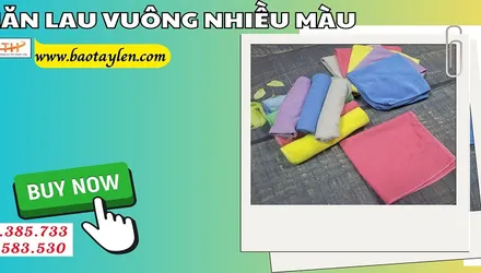 HCM nơi mua khăn lau vuông nhiều màu rẻ