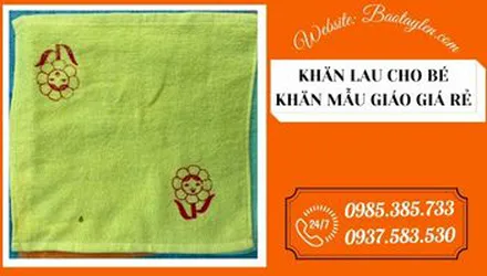 Khăn lau mẫu giáo giá sỉ siêu rẻ tại HCM