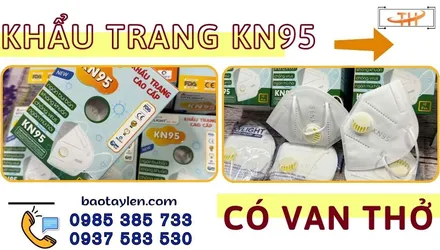 Khẩu trang KN95 có van thở hàng chính hãng giá tốt