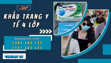 Khẩu trang y tế 4 lớp có tem nhãn đầy đủ chính hãng sỉ rẻ